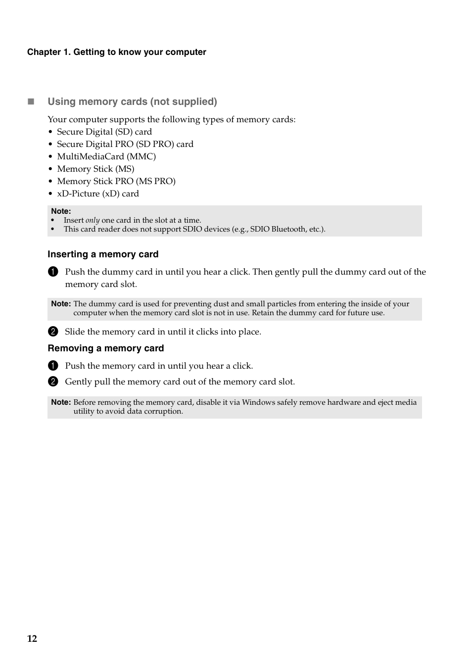 Lenovo IdeaPad Y480 User Manual | Page 16 / 42