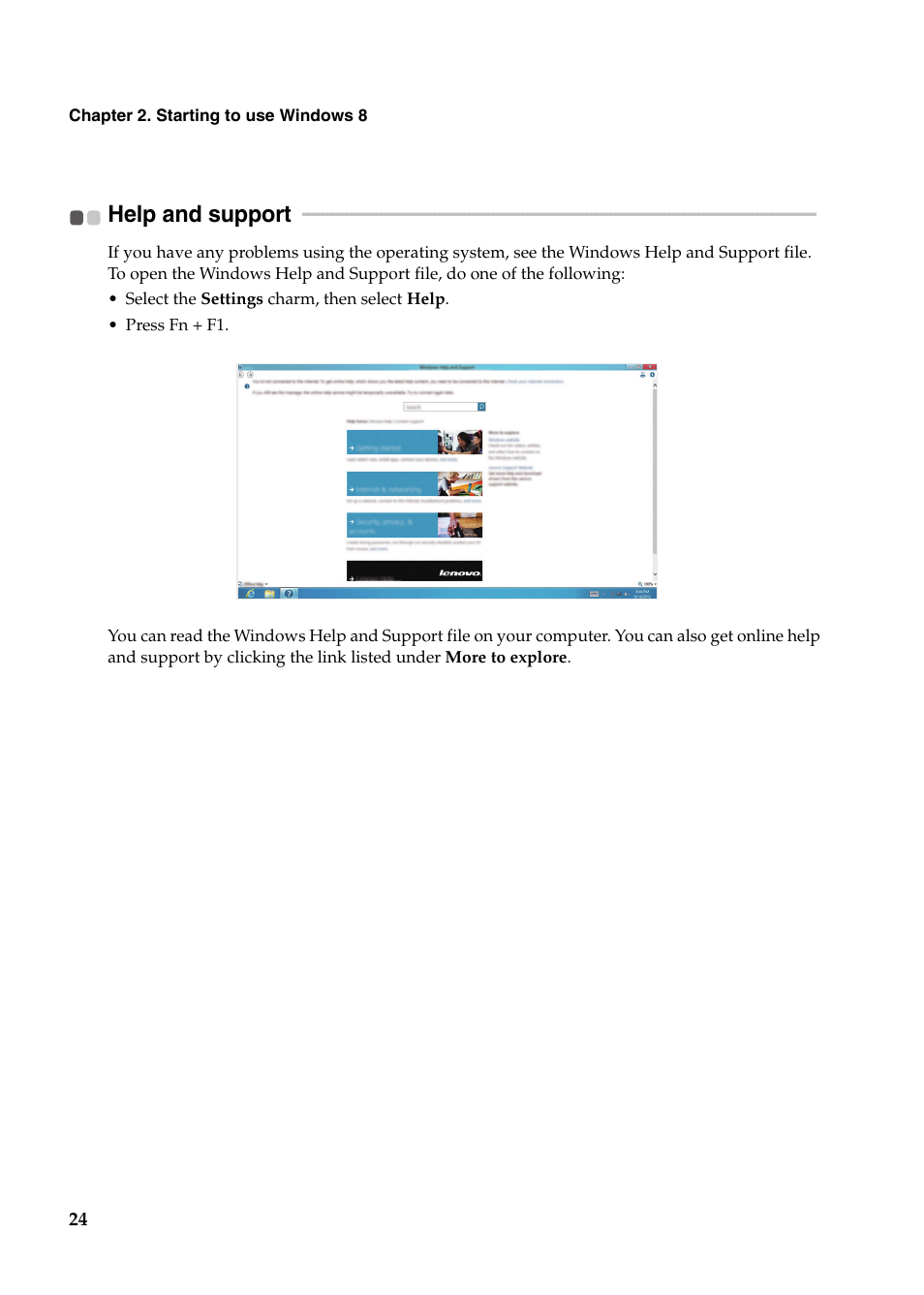 Help and support | Lenovo Yoga 11s Notebook IdeaPad User Manual | Page 28 / 37