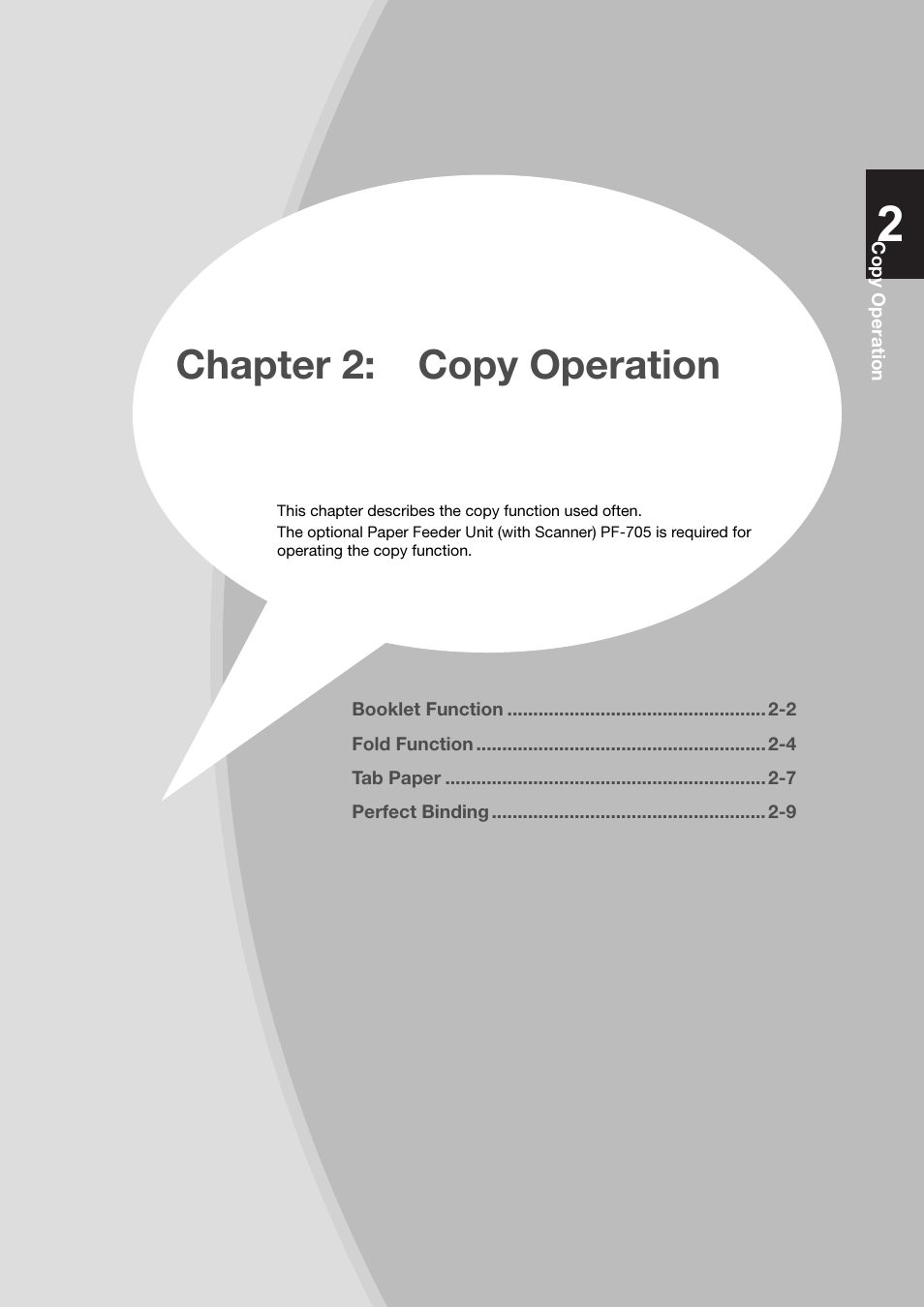 Chapter 2: copy operation, Chapter 2:copy operation -1 | Konica Minolta bizhub PRESS C8000e User Manual | Page 67 / 204