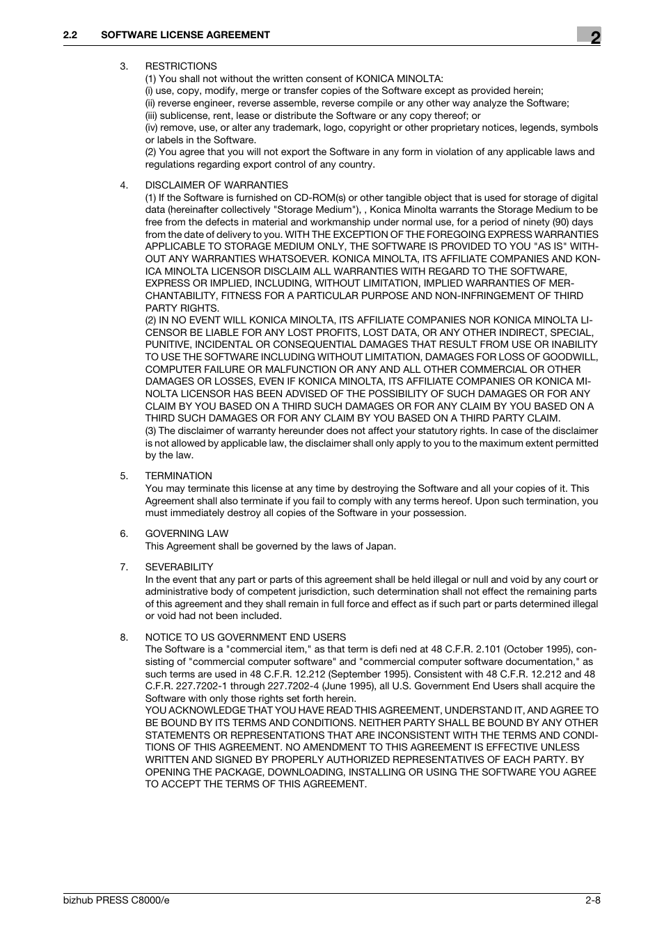 Konica Minolta bizhub PRESS C8000e User Manual | Page 28 / 706