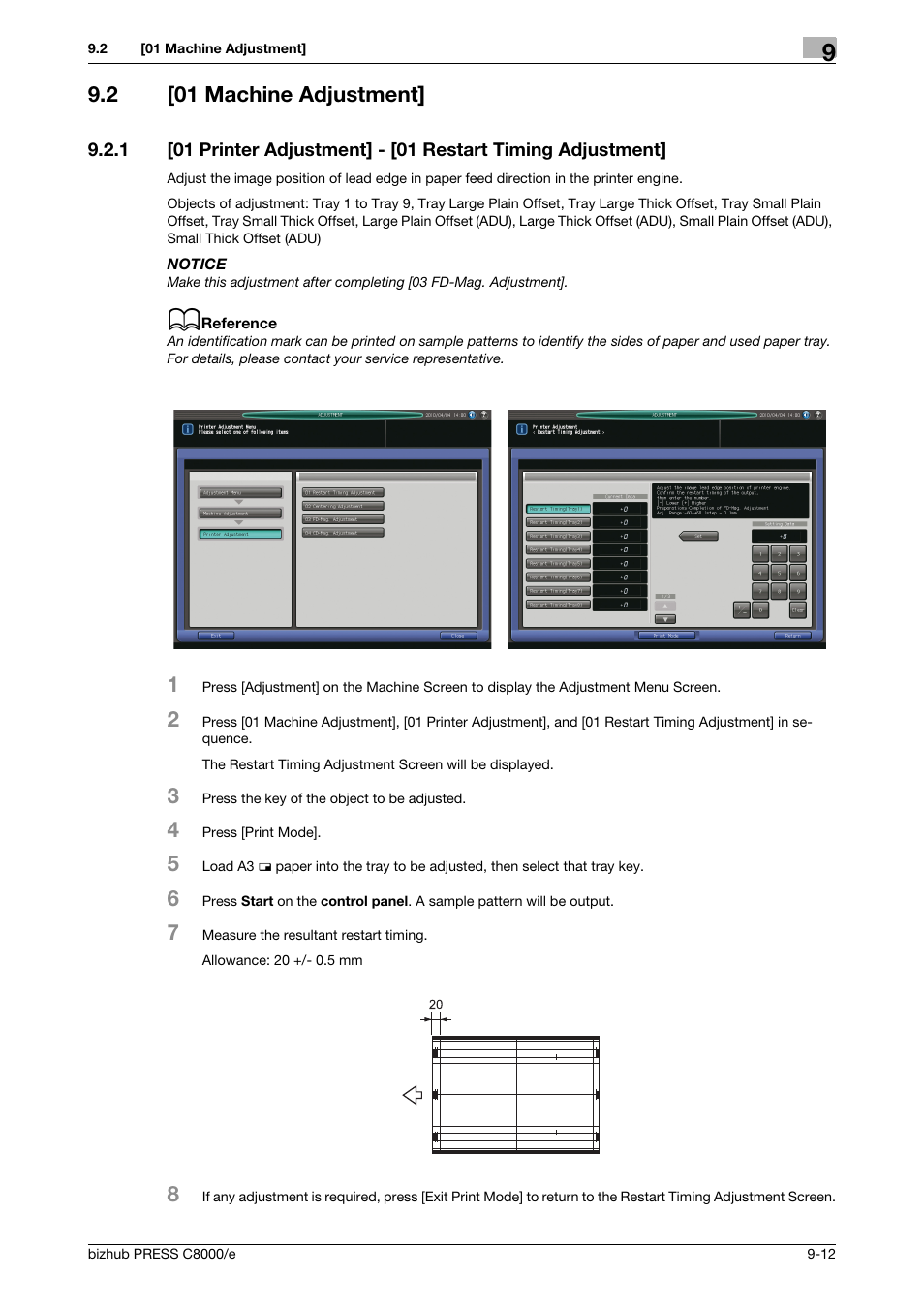 2 [01 machine adjustment, 01 machine adjustment] -12 | Konica Minolta bizhub PRESS C8000e User Manual | Page 330 / 706