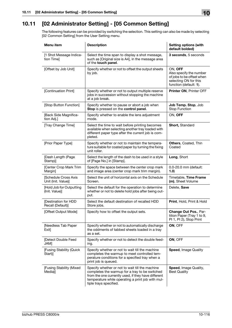 11 [02 administrator setting] - [05 common setting | Konica Minolta bizhub PRESS C8000e User Manual | Page 530 / 706