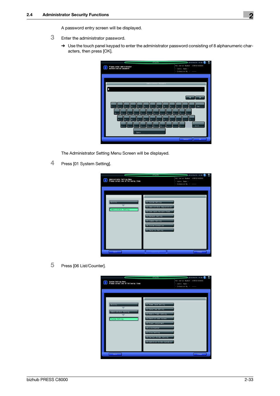Konica Minolta bizhub PRESS C8000e User Manual | Page 40 / 48