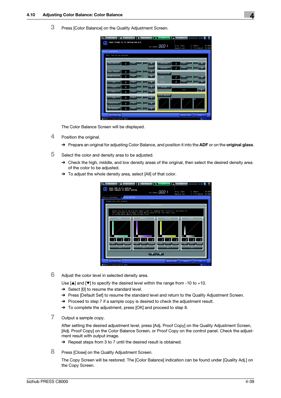 Konica Minolta bizhub PRESS C8000e User Manual | Page 134 / 418