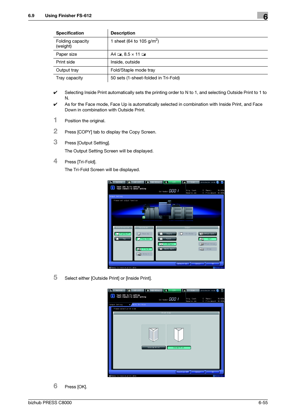 Konica Minolta bizhub PRESS C8000e User Manual | Page 219 / 418