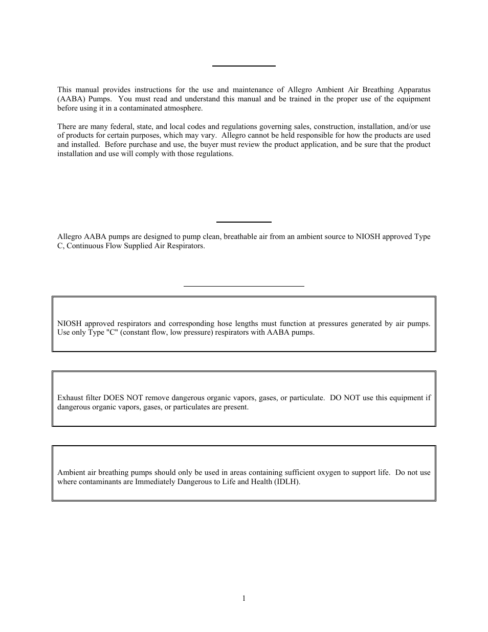 Introduction, Description, Warnings and limitations | Allegro Industries 9846 User Manual | Page 3 / 13