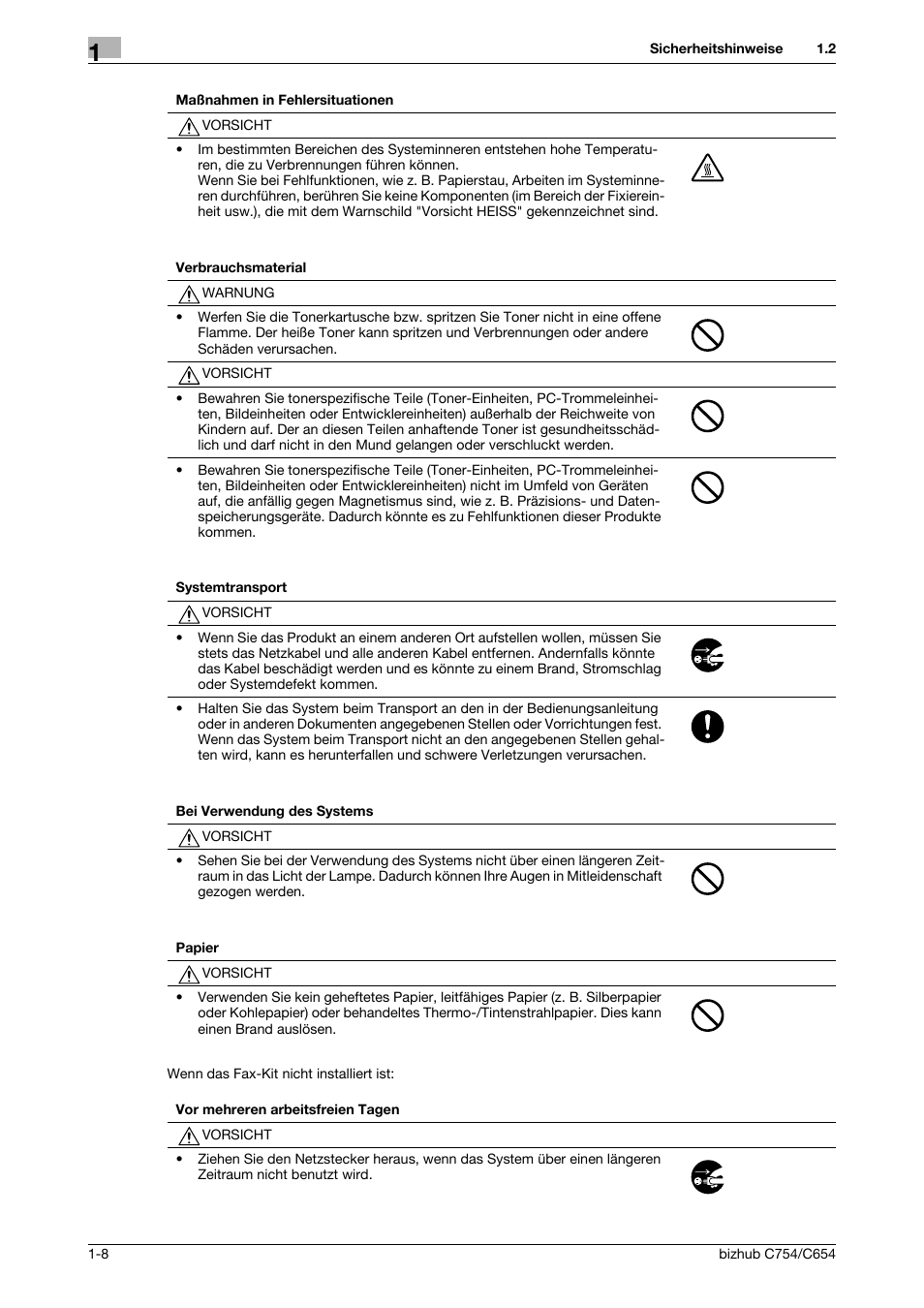 Konica Minolta bizhub C654 User Manual | Page 16 / 134