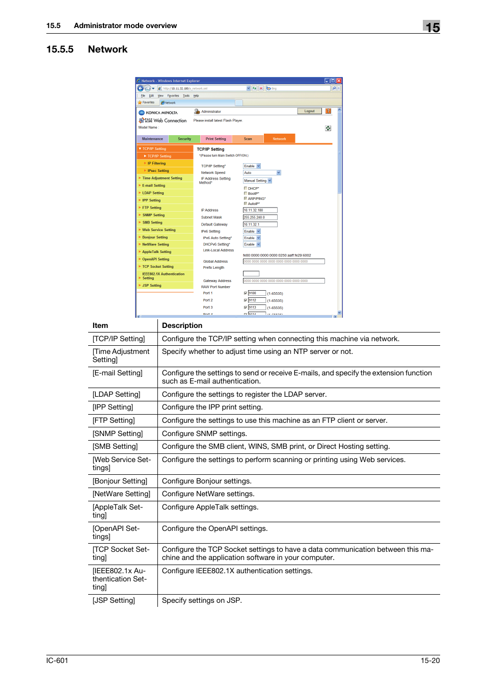5 network, Network -20 | Konica Minolta bizhub PRESS C70hc User Manual | Page 220 / 249