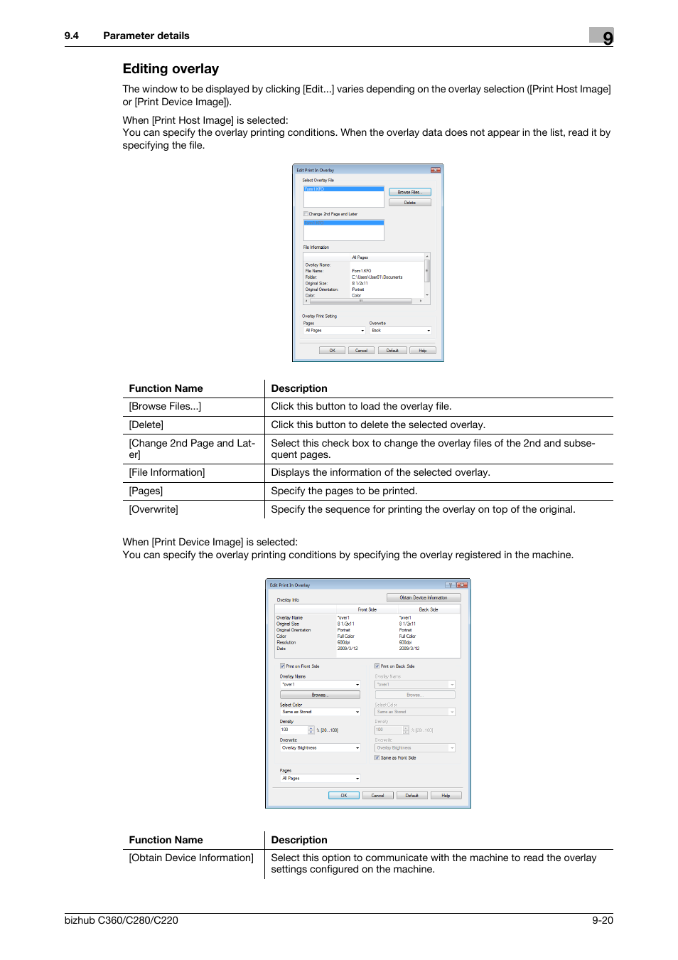Editing overlay, Editing overlay -20 | Konica Minolta BIZHUB C360 User Manual | Page 110 / 311