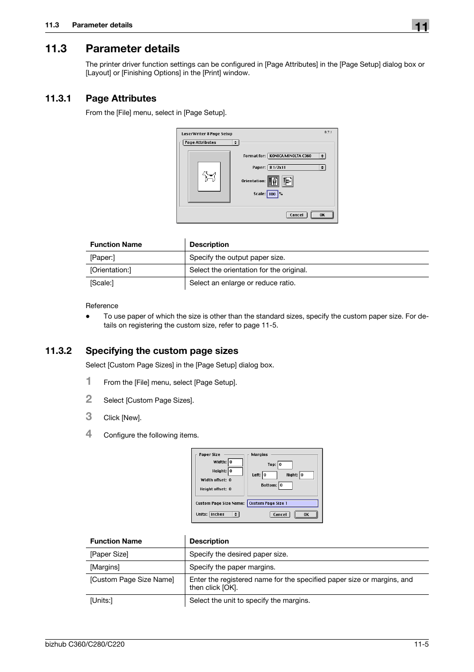 3 parameter details, Parameter details -5 | Konica Minolta BIZHUB C360 User Manual | Page 144 / 311