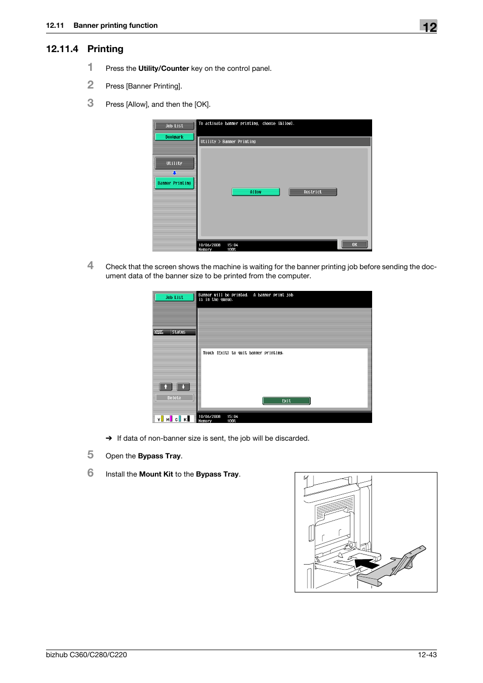 4 printing, Printing -43 | Konica Minolta BIZHUB C360 User Manual | Page 190 / 311