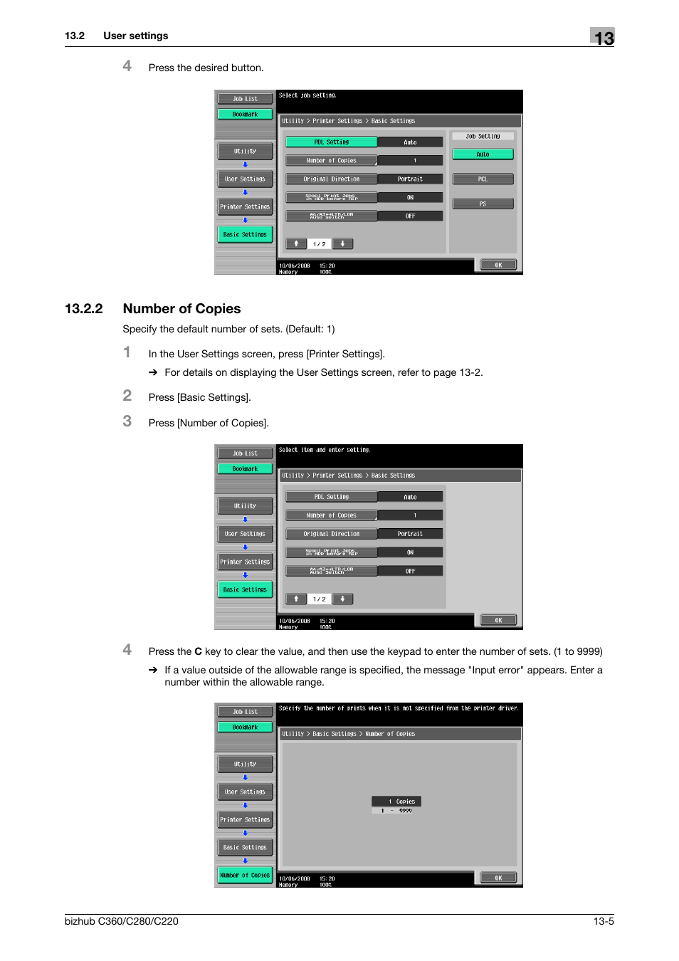 2 number of copies, Number of copies -5 | Konica Minolta BIZHUB C360 User Manual | Page 197 / 311