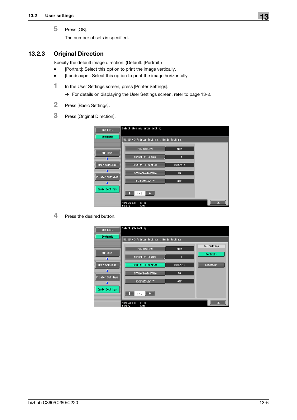 3 original direction, Original direction -6 | Konica Minolta BIZHUB C360 User Manual | Page 198 / 311