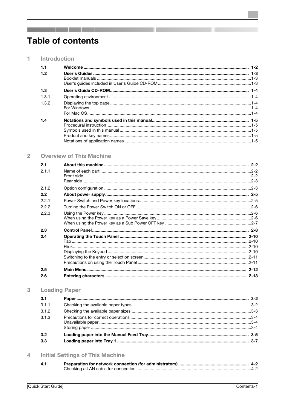 Konica Minolta bizhub 4750 User Manual | Page 2 / 62
