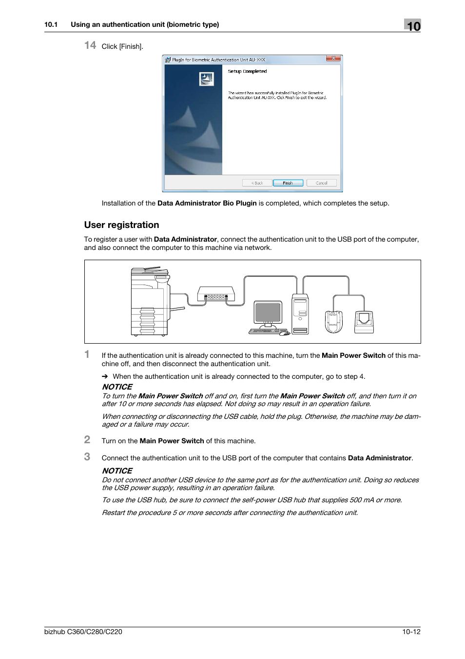 User registration, User registration -12 | Konica Minolta BIZHUB C360 User Manual | Page 226 / 285