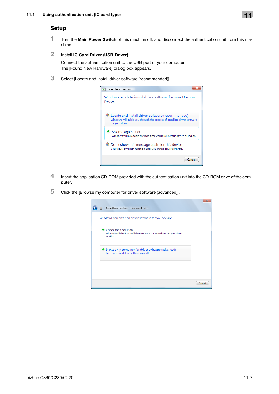 Setup, Setup -7 | Konica Minolta BIZHUB C360 User Manual | Page 240 / 285