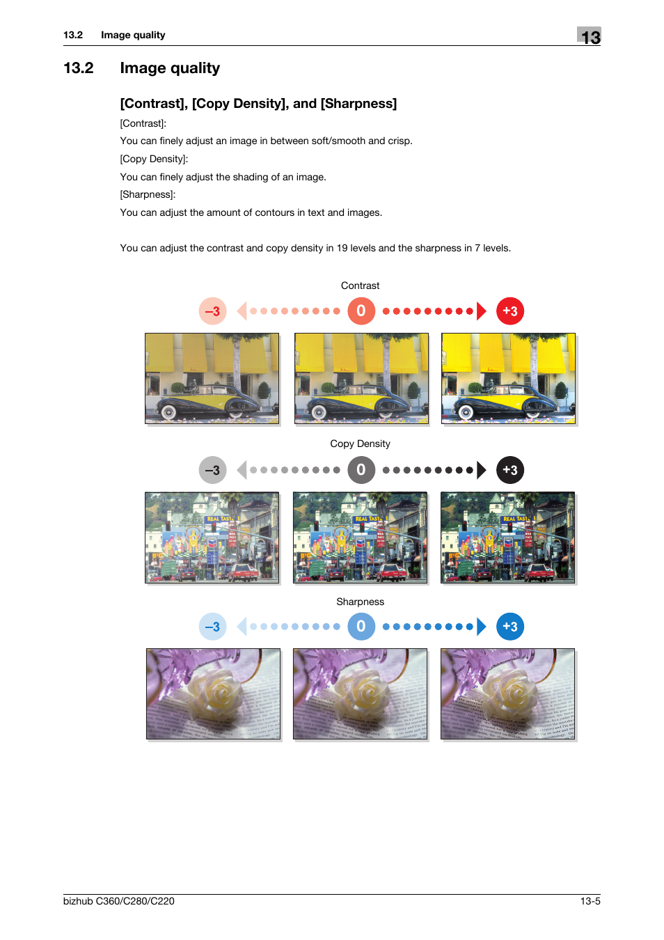 2 image quality, Contrast], [copy density], and [sharpness | Konica Minolta BIZHUB C360 User Manual | Page 270 / 285