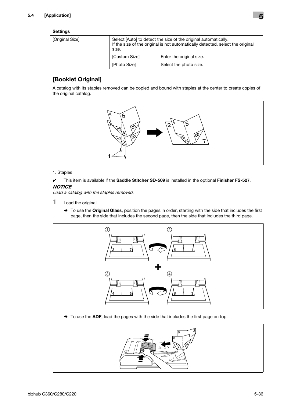Booklet original, Booklet original] -36 | Konica Minolta BIZHUB C360 User Manual | Page 93 / 285