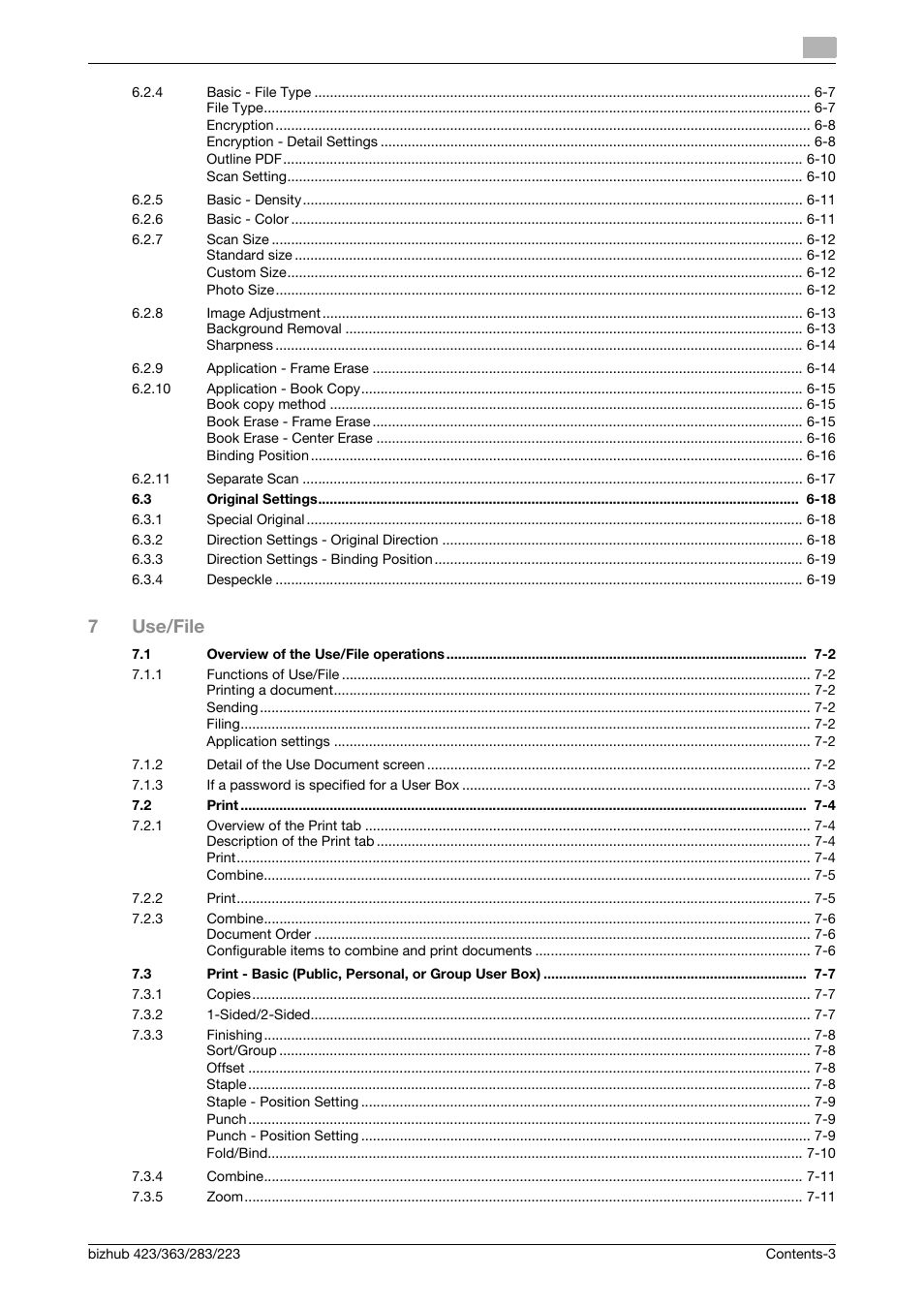 7use/file | Konica Minolta BIZHUB 223 User Manual | Page 4 / 302