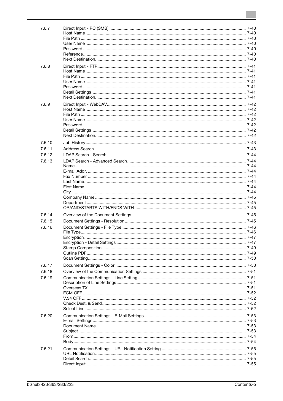 Konica Minolta BIZHUB 223 User Manual | Page 6 / 302
