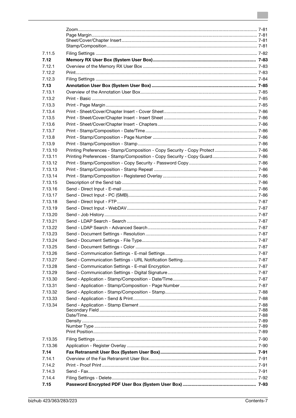 Konica Minolta BIZHUB 223 User Manual | Page 8 / 302