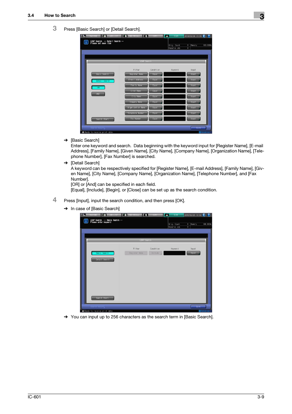 Konica Minolta IC-601 User Manual | Page 26 / 123