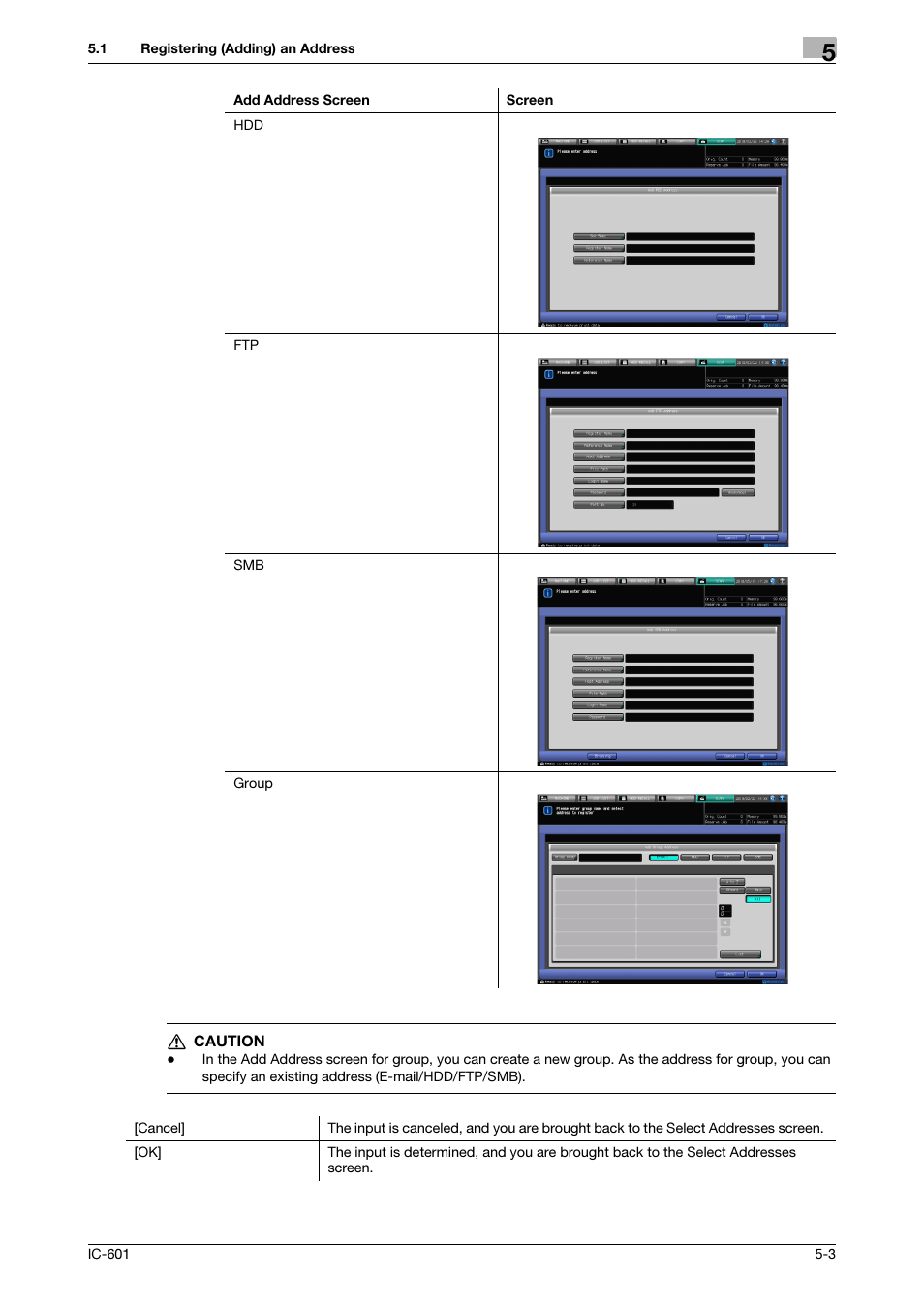 Konica Minolta IC-601 User Manual | Page 43 / 123