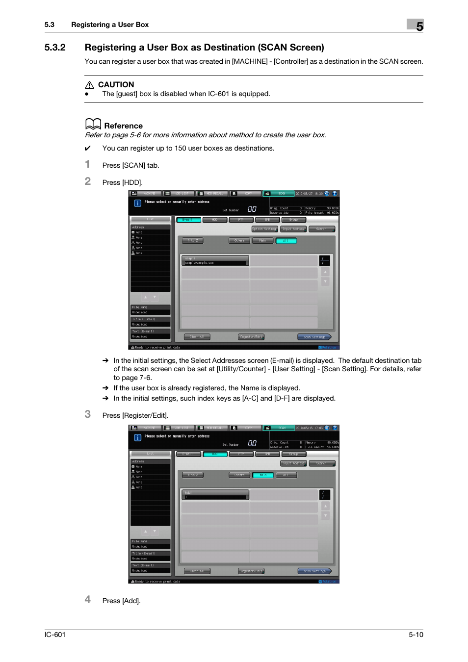 Konica Minolta IC-601 User Manual | Page 50 / 123