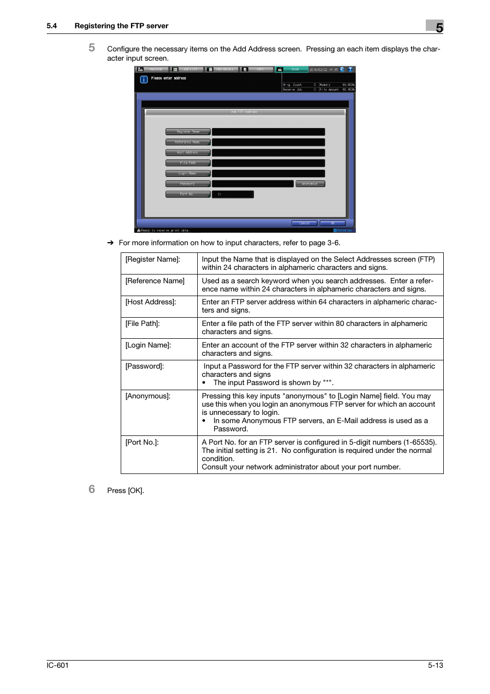 Konica Minolta IC-601 User Manual | Page 53 / 123