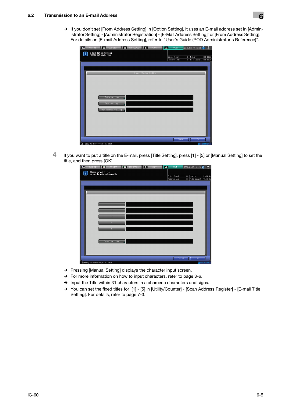 Konica Minolta IC-601 User Manual | Page 68 / 123