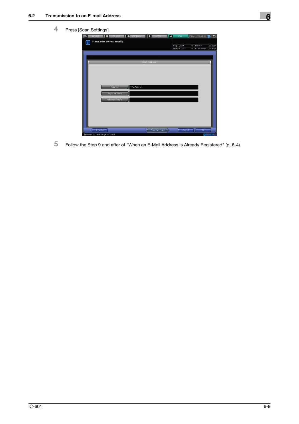 Konica Minolta IC-601 User Manual | Page 72 / 123