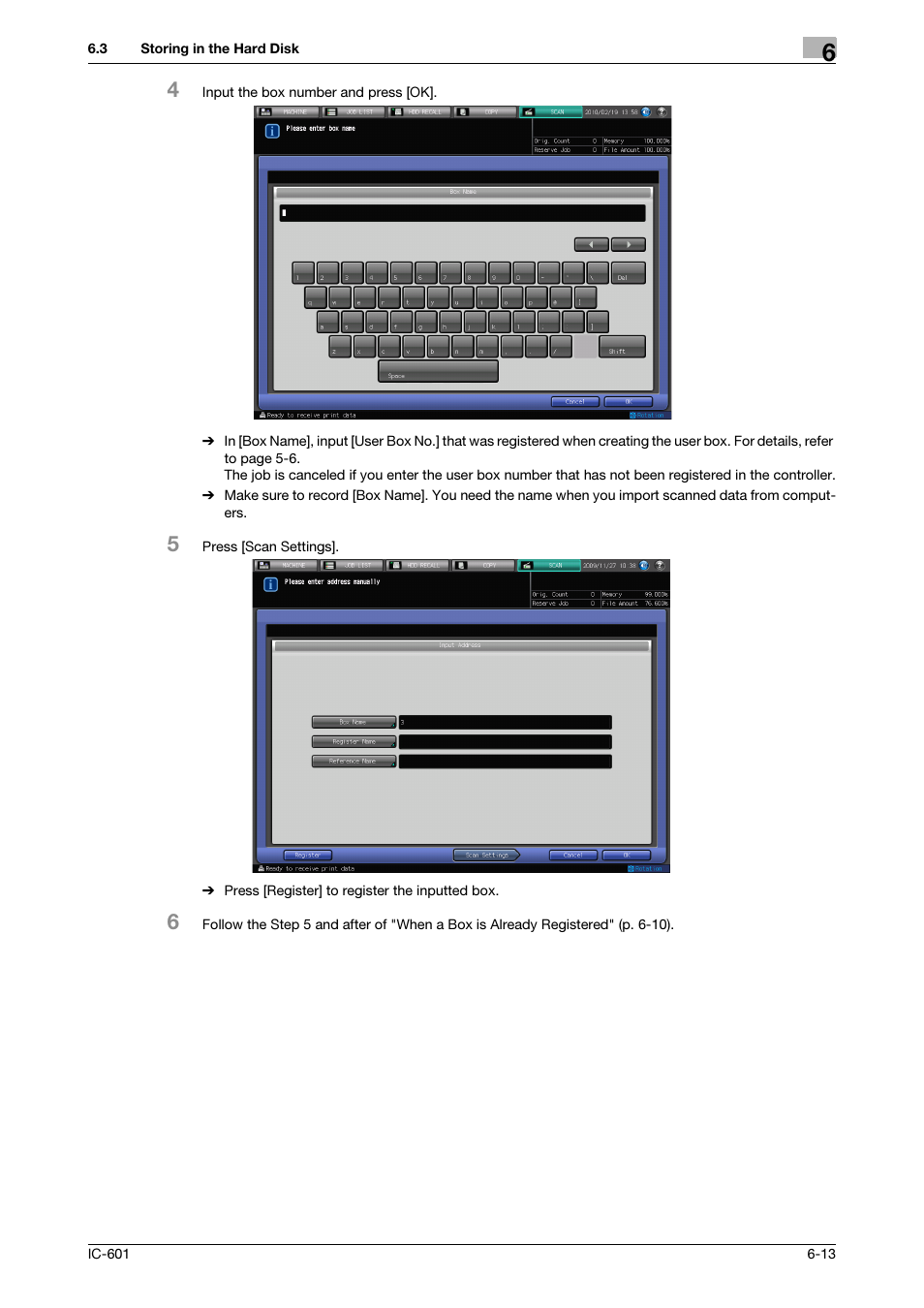 Konica Minolta IC-601 User Manual | Page 76 / 123