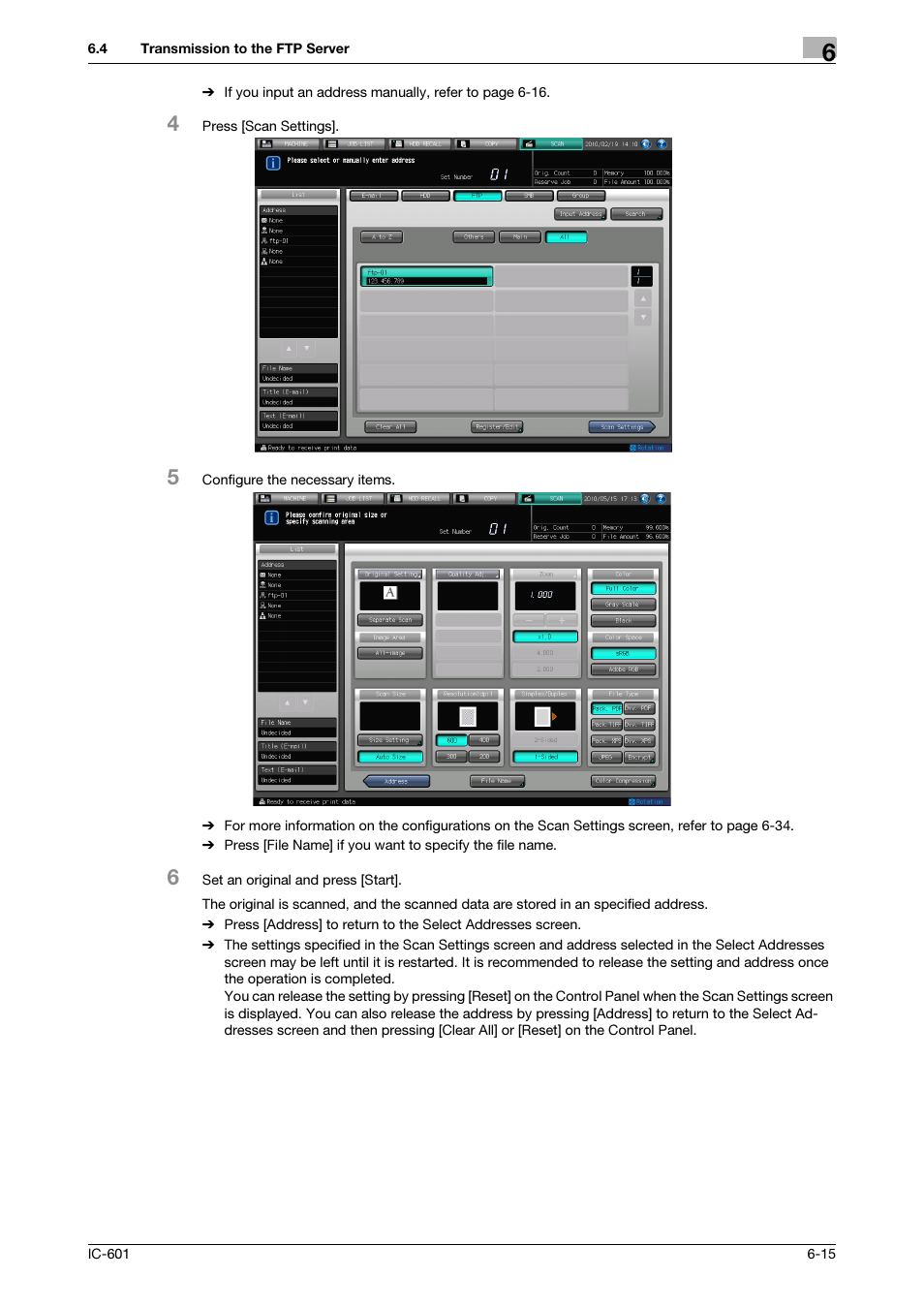 Konica Minolta IC-601 User Manual | Page 78 / 123