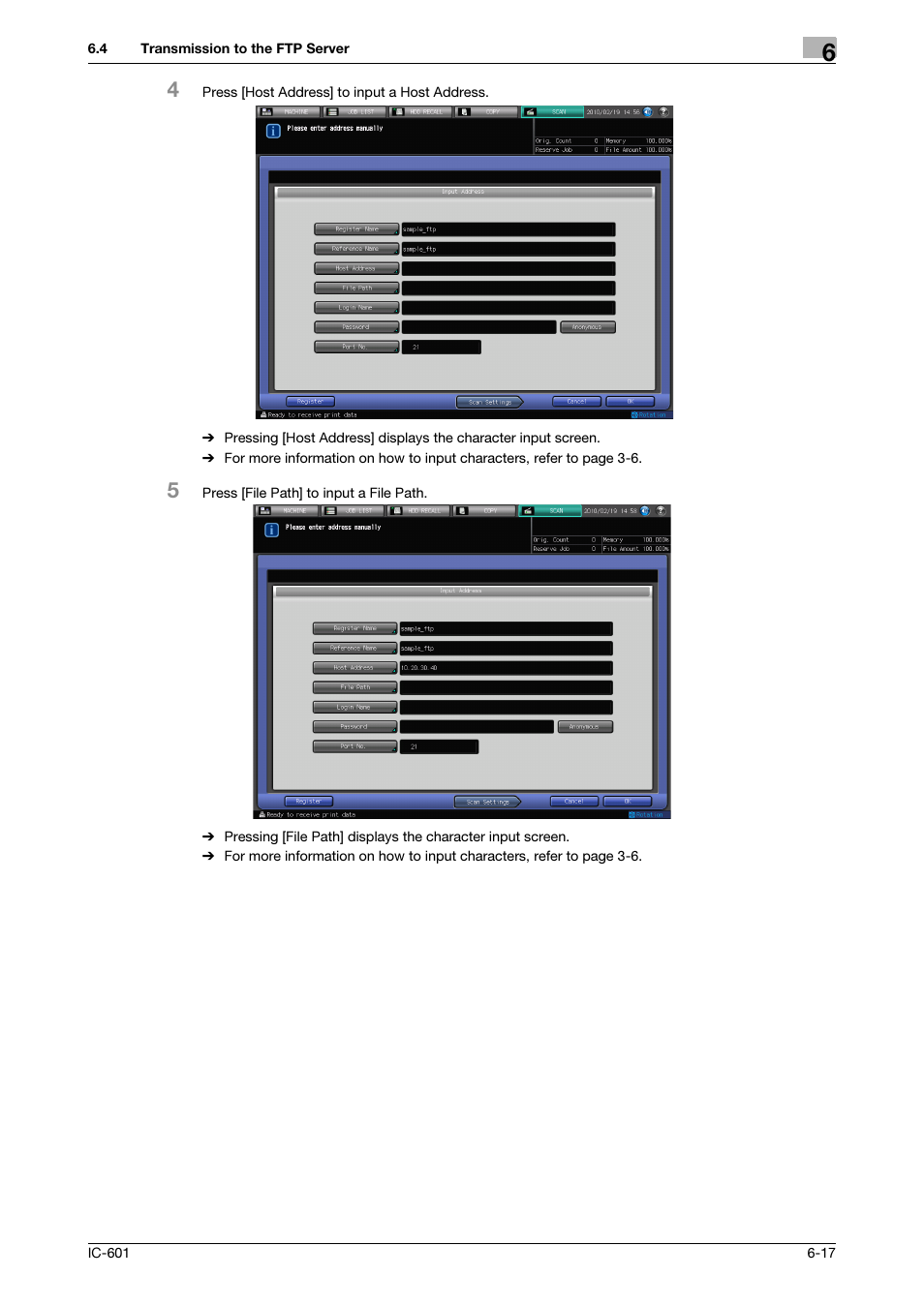Konica Minolta IC-601 User Manual | Page 80 / 123