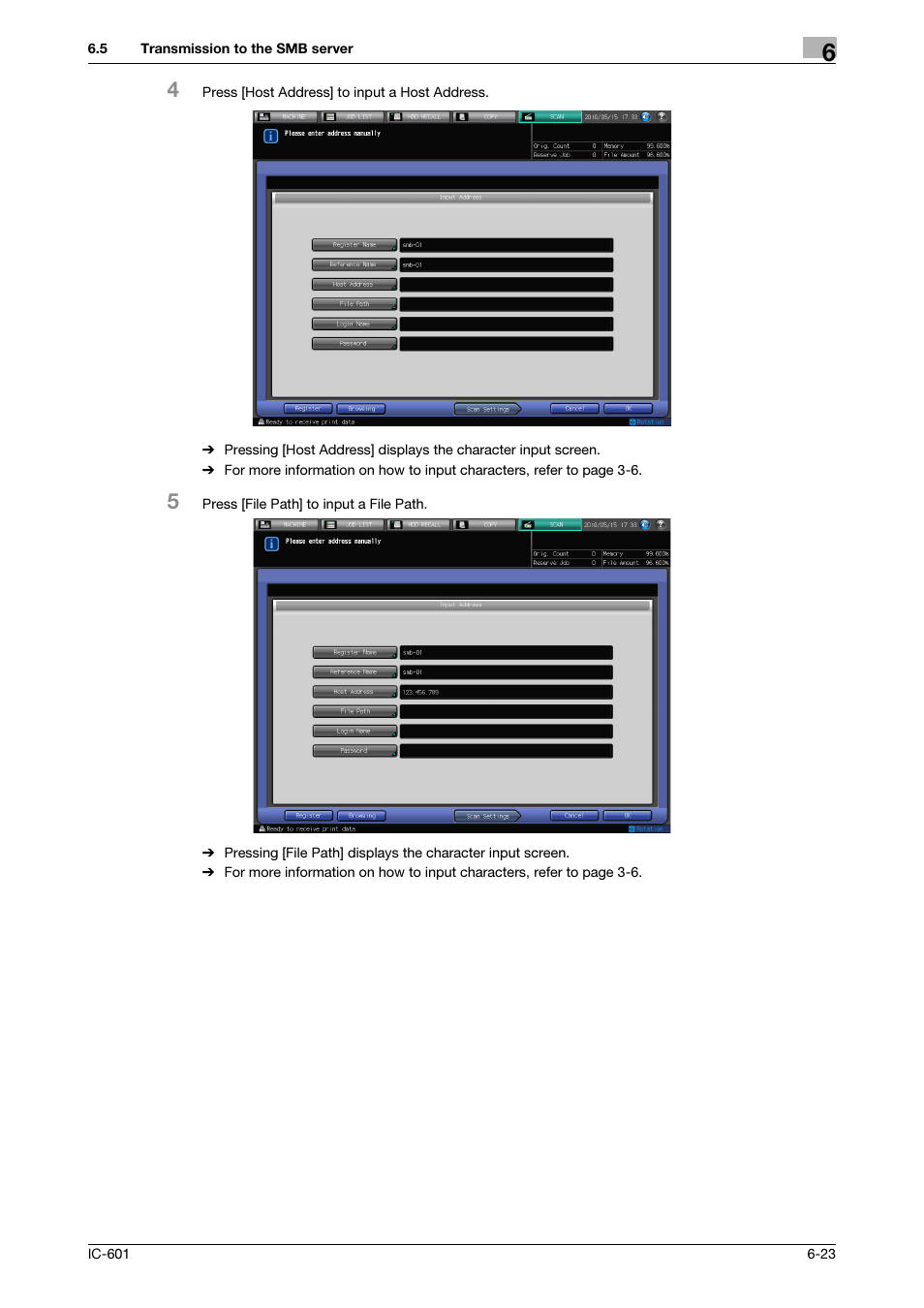 Konica Minolta IC-601 User Manual | Page 86 / 123