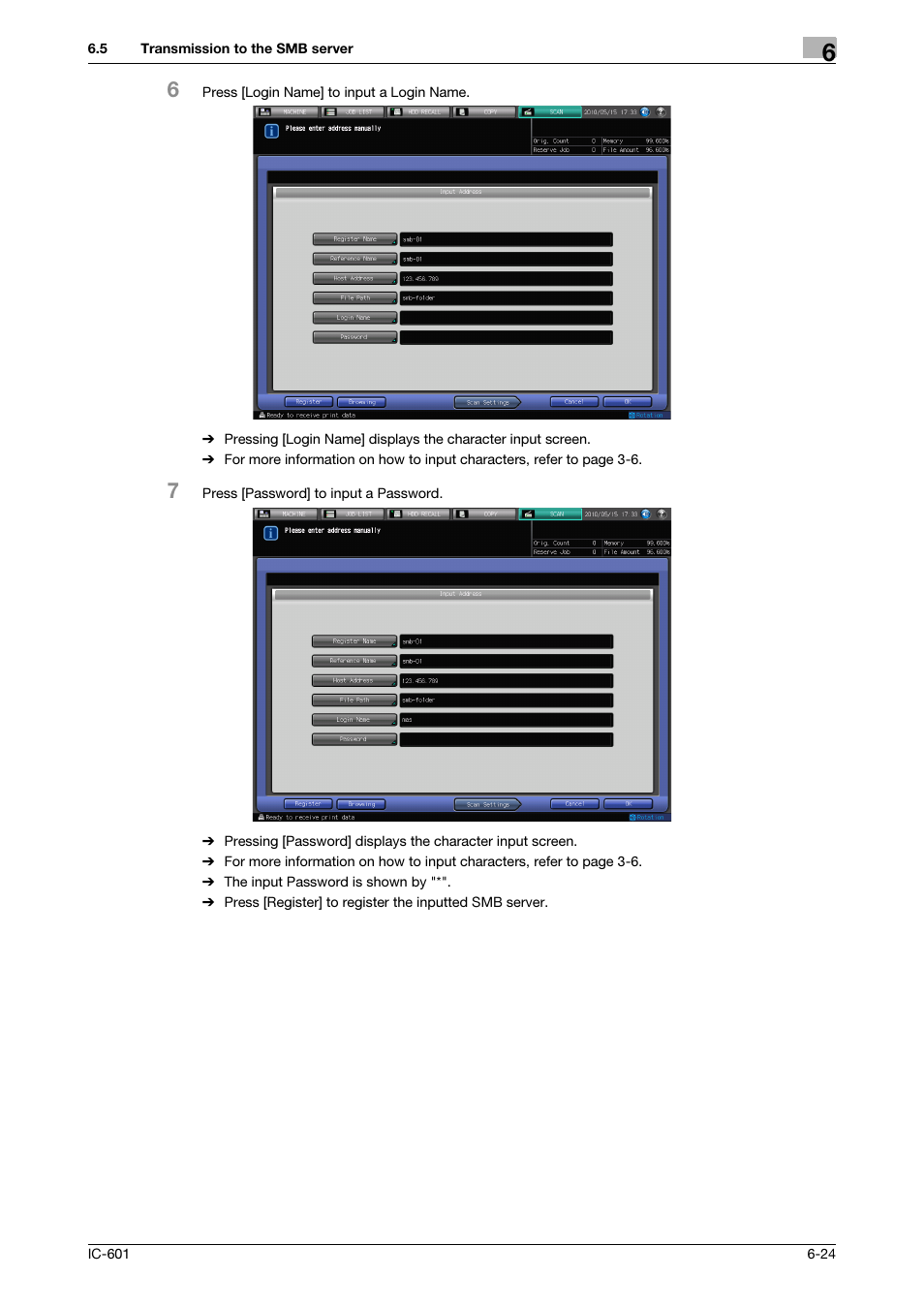 Konica Minolta IC-601 User Manual | Page 87 / 123