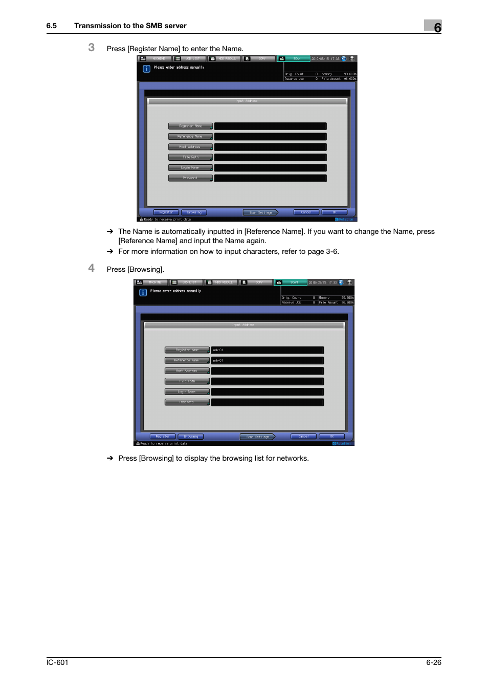 Konica Minolta IC-601 User Manual | Page 89 / 123