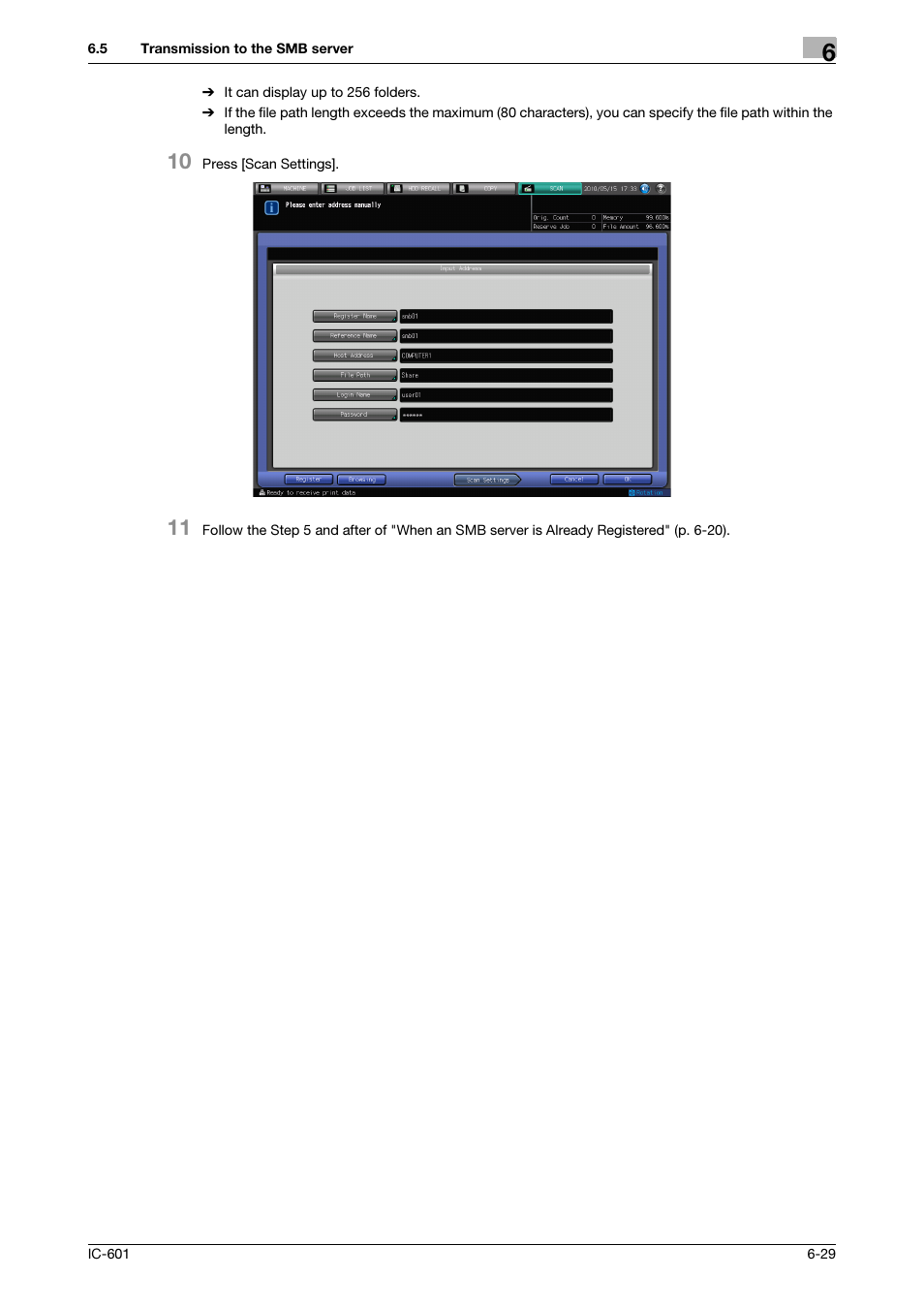 Konica Minolta IC-601 User Manual | Page 92 / 123
