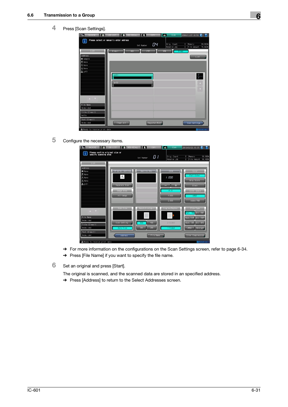Konica Minolta IC-601 User Manual | Page 94 / 123