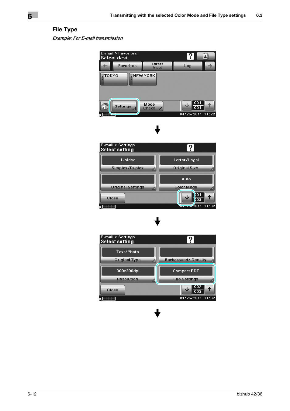 File type, File type -12 | Konica Minolta bizhub 36 User Manual | Page 150 / 182