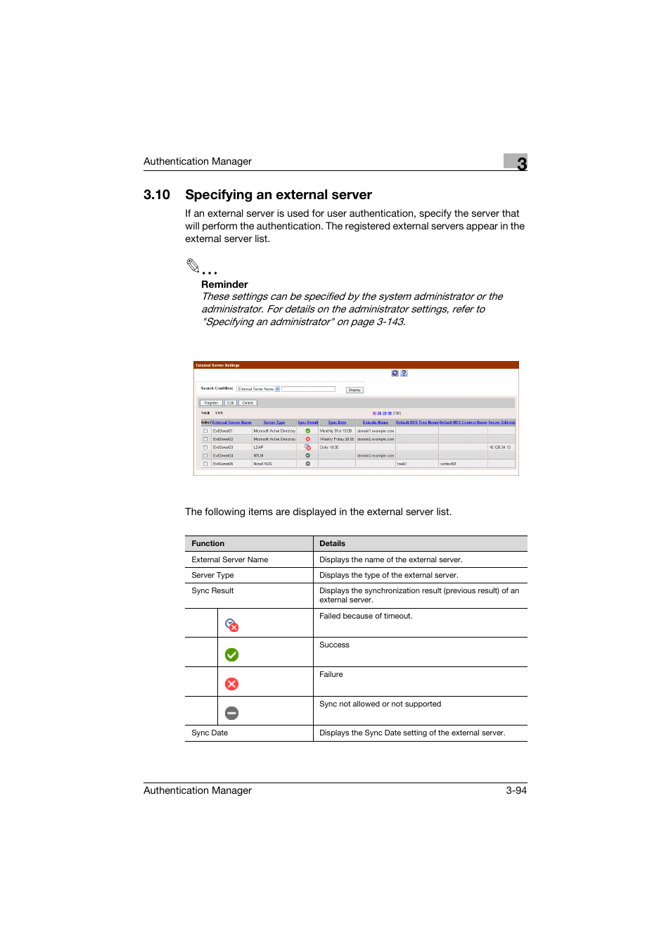 10 specifying an external server, Specifying an external server -94 | Konica Minolta bizhub C284e User Manual | Page 111 / 189