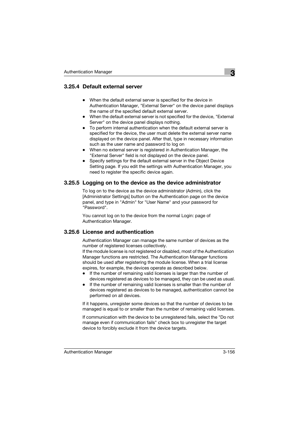 4 default external server, 6 license and authentication, Default external server -156 | License and authentication -156 | Konica Minolta bizhub C284e User Manual | Page 173 / 189