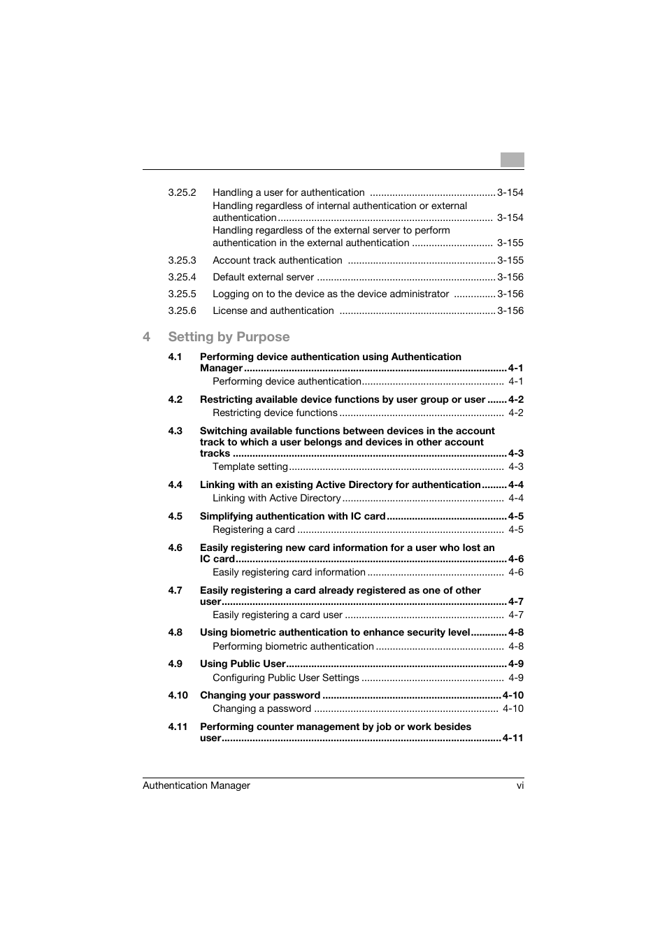 4setting by purpose | Konica Minolta bizhub C284e User Manual | Page 7 / 189