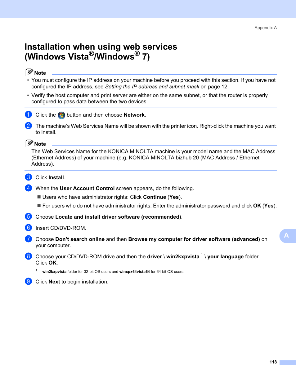 Windows | Konica Minolta bizhub 20 User Manual | Page 125 / 145