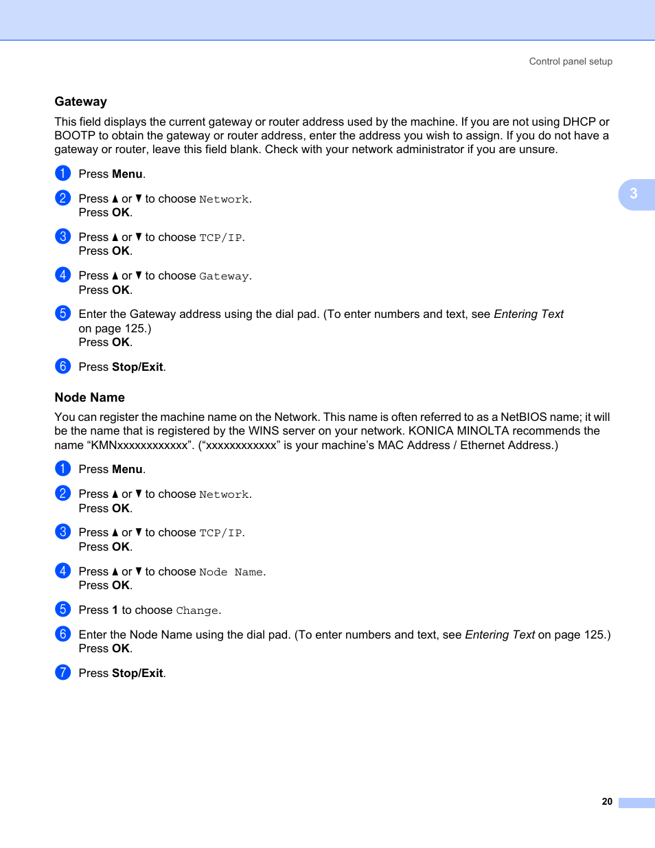 Konica Minolta bizhub 20 User Manual | Page 27 / 145