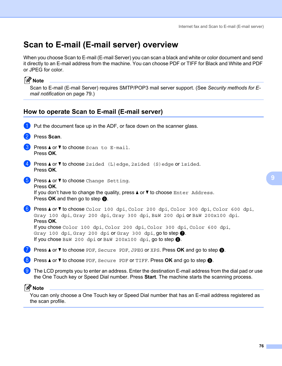 Scan to e-mail (e-mail server) overview, How to operate scan to e-mail (e-mail server) | Konica Minolta bizhub 20 User Manual | Page 83 / 145
