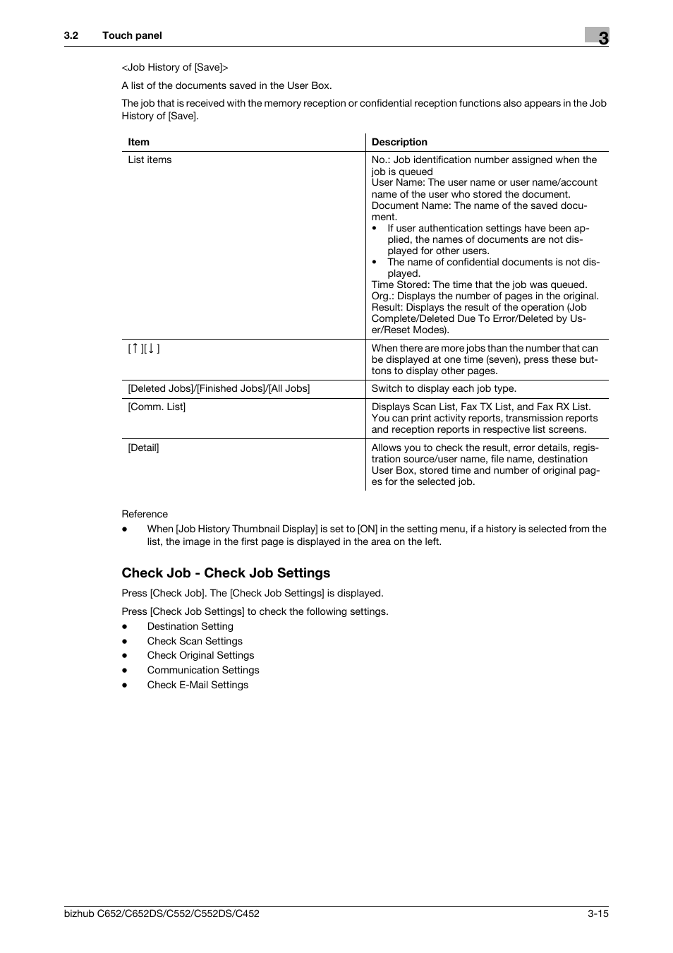 Check job - check job settings, Check job - check job settings -15 | Konica Minolta BIZHUB C652DS User Manual | Page 41 / 294