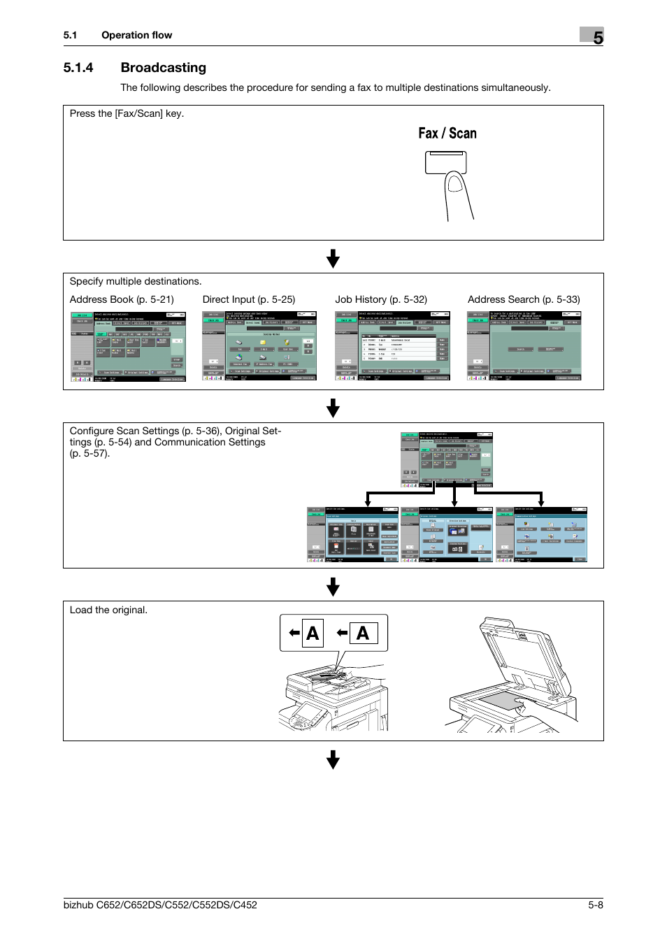 4 broadcasting, Broadcasting -8 | Konica Minolta BIZHUB C652DS User Manual | Page 58 / 294