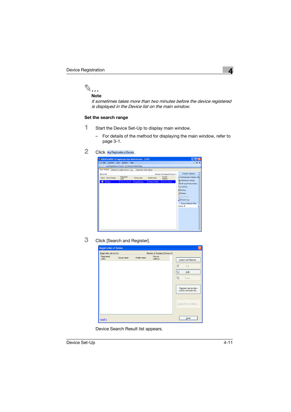 Set the search range, Set the search range -11 | Konica Minolta Biznub Series User Manual | Page 30 / 67