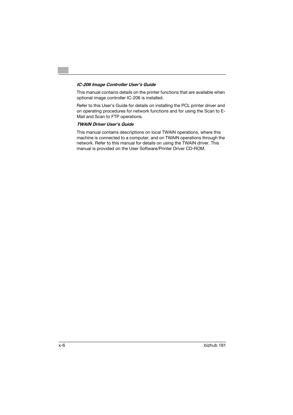 Konica Minolta bizhub 181 User Manual | Page 7 / 144